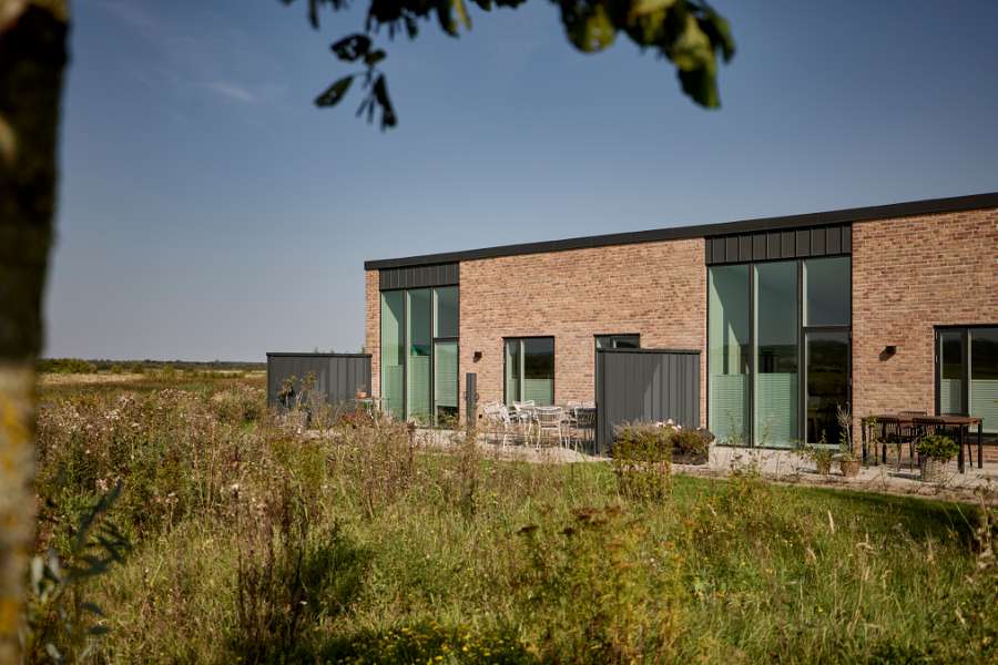 Stahlprofile an Reihenhäusern, Sofiendal Enge, Poul Anker Bechs Vej 232, 9200 Aalborg SV, Dänemark